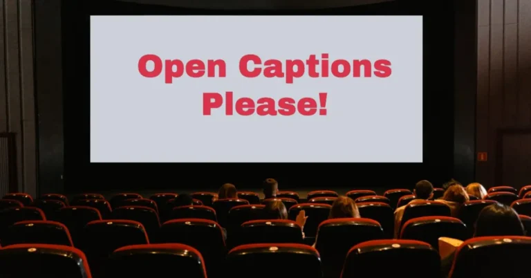 What is open caption movie